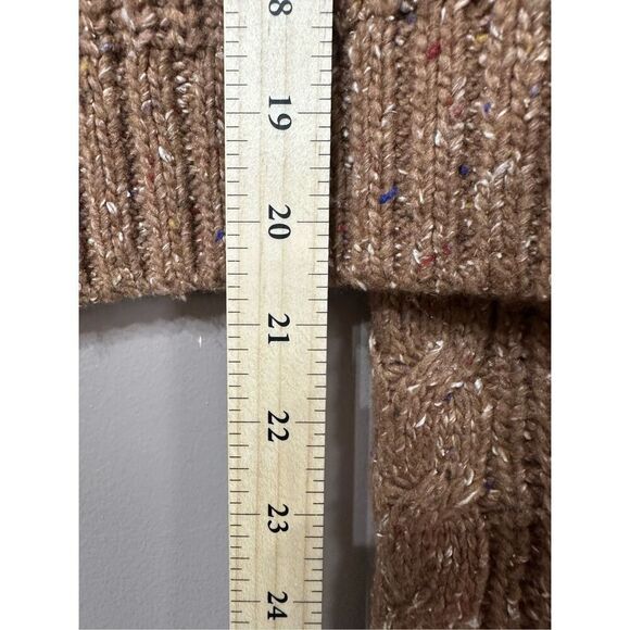 NWOT prAna Laurel Creek Silk Wool Blend 1/4 Zip Cable Knit Sweater Women's S - Picture 11 of 13